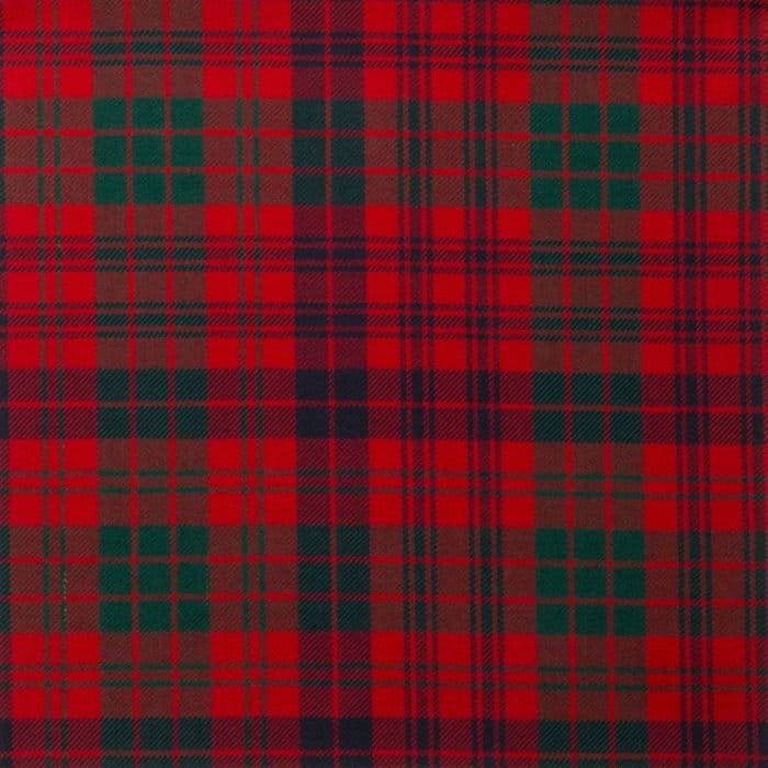 Ross Red Modern Tartan Fabric
