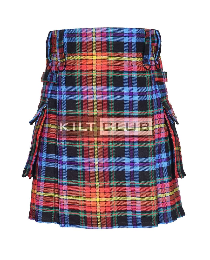 LGBTQ Pride Tartan Utility Kilt