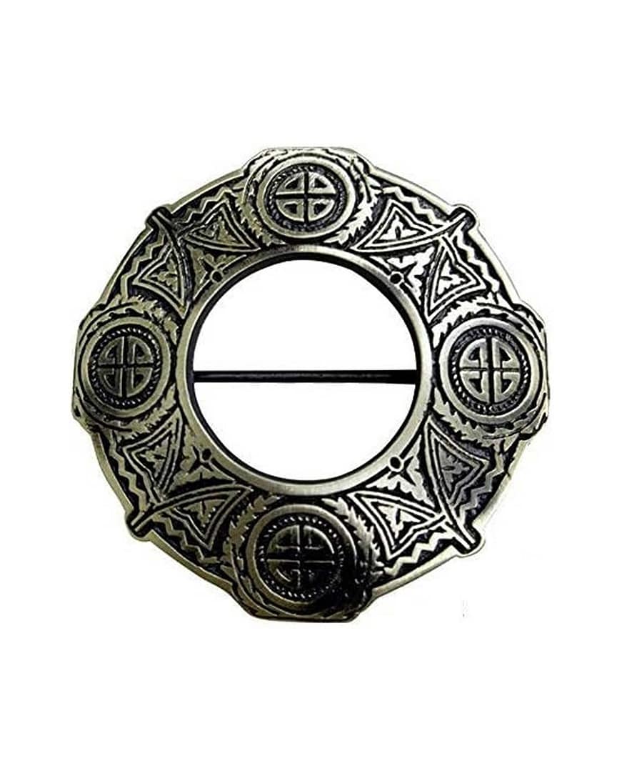 Scottish Brooch Pin AAR Celtic Knot Antique