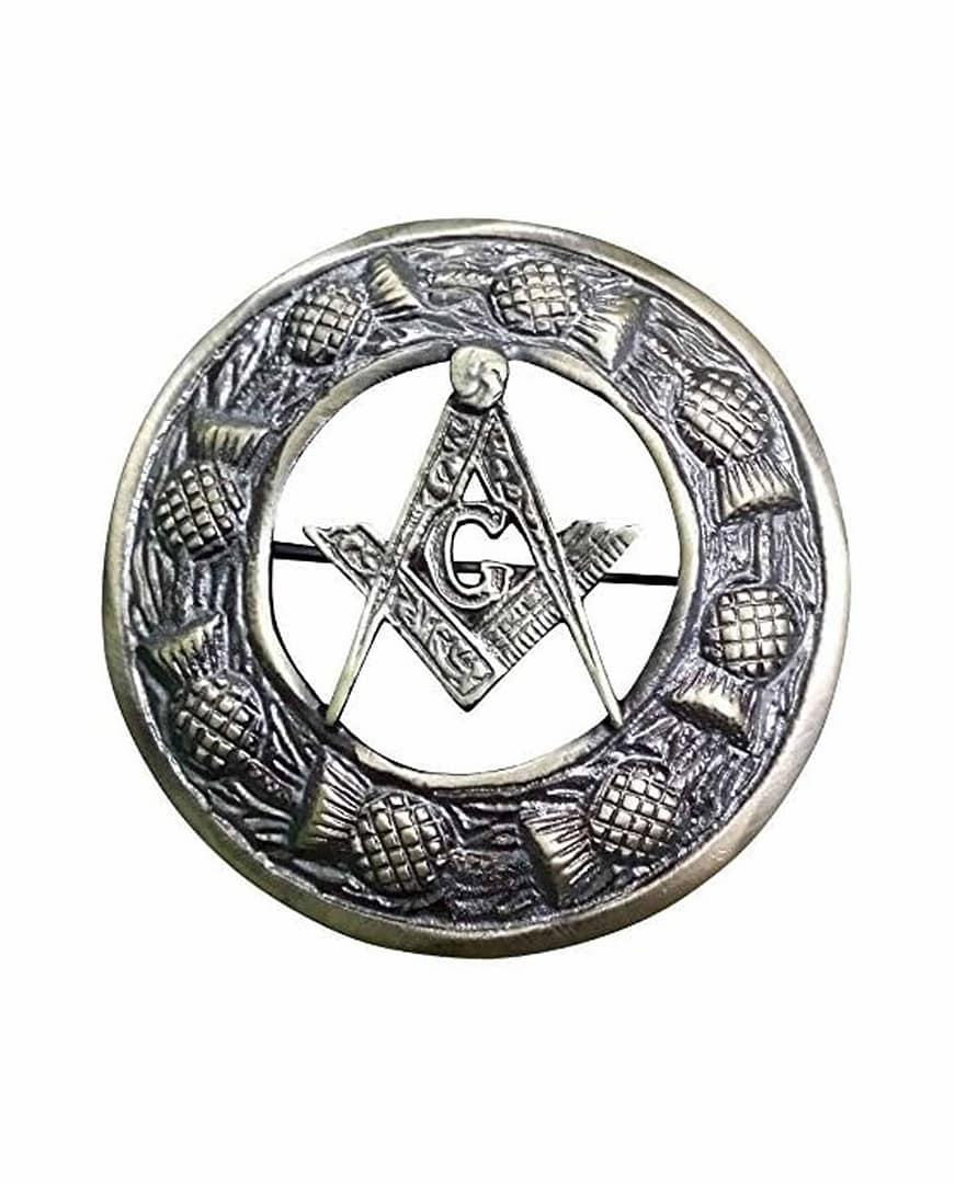 Scottish Brooch Pin Antique Masonic