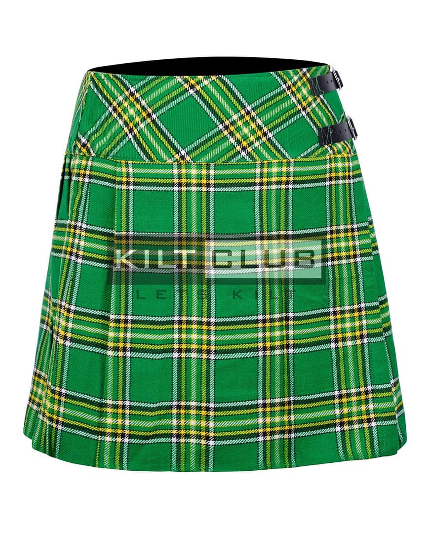 Irish Tartan Women Knee Length Skirt