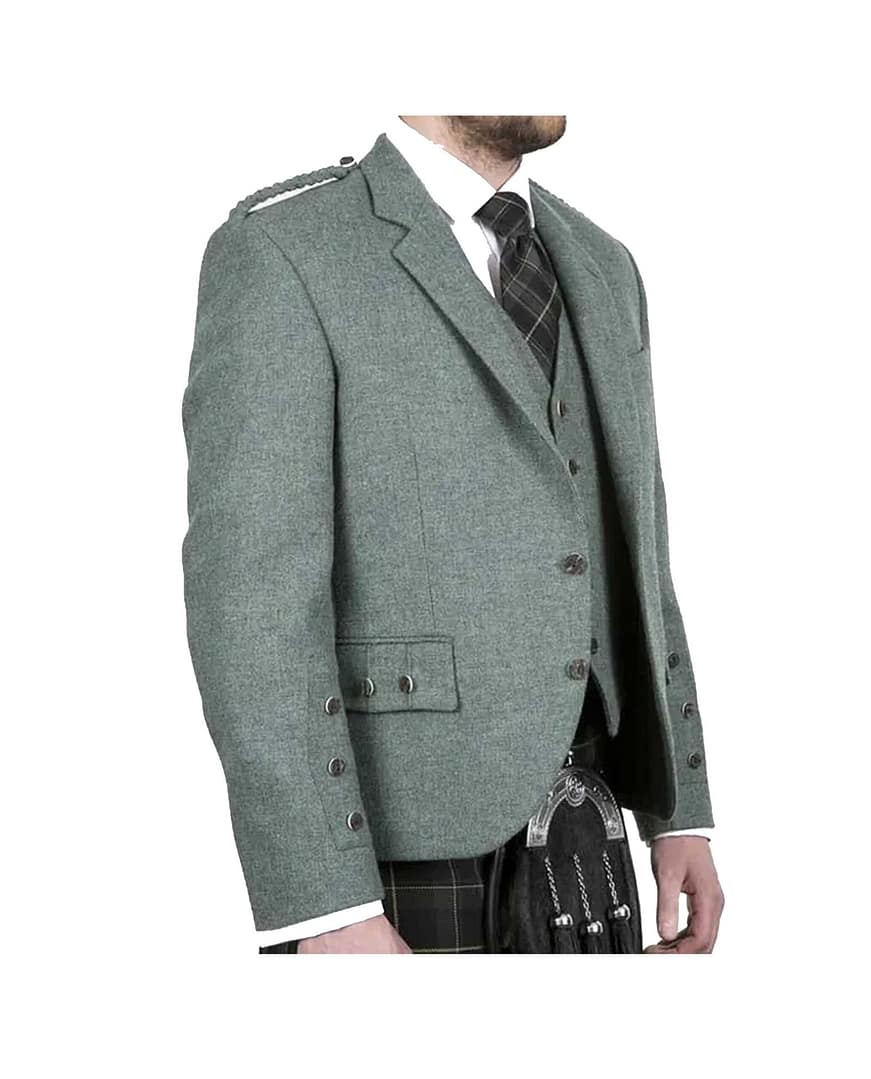 Scottish Lovat Green Argyll Jacket