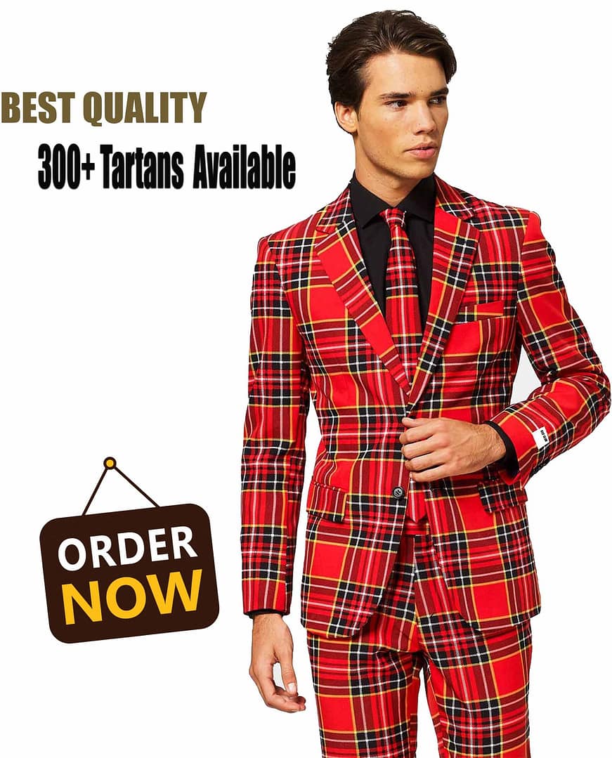 Men's Scottish Tartan Suits Multiple Tartan Available