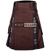 Brown Cotton Gray Watch Hybrid Kilt