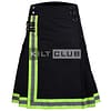 Black Cotton Fire Department Utility Kilt