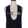 Black Velvet Double Breasted Kilt Waistcoat