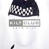 Black Wool - Black White Diced Cap