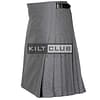 Gray Wool 8 Yard Kilt