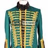 Green Gold Military Doublet Jacket