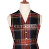 Stewart Black Tartan Waistcoat