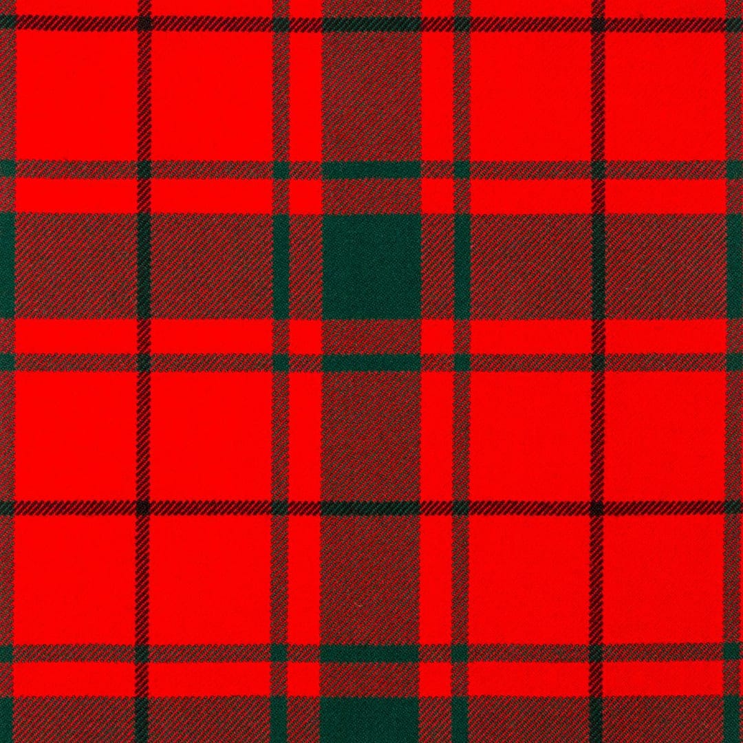 MacDonald of the Isles Red Modern Tartan Fabric