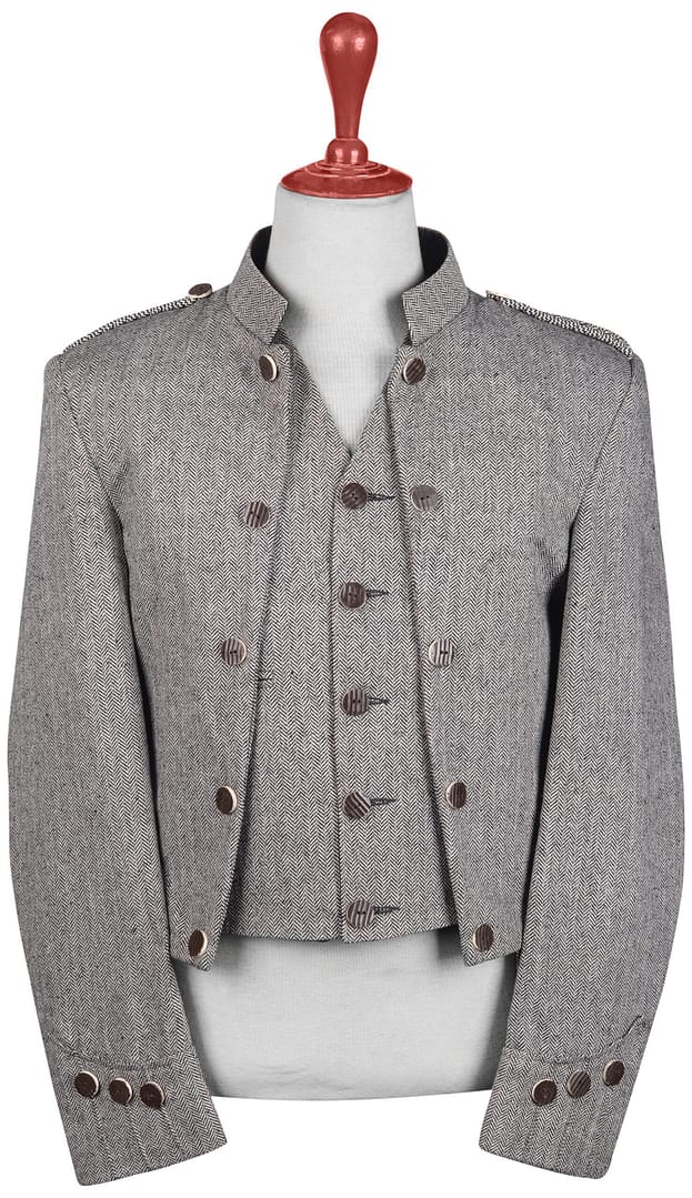 Men's outfit Gray Tweed Jackets