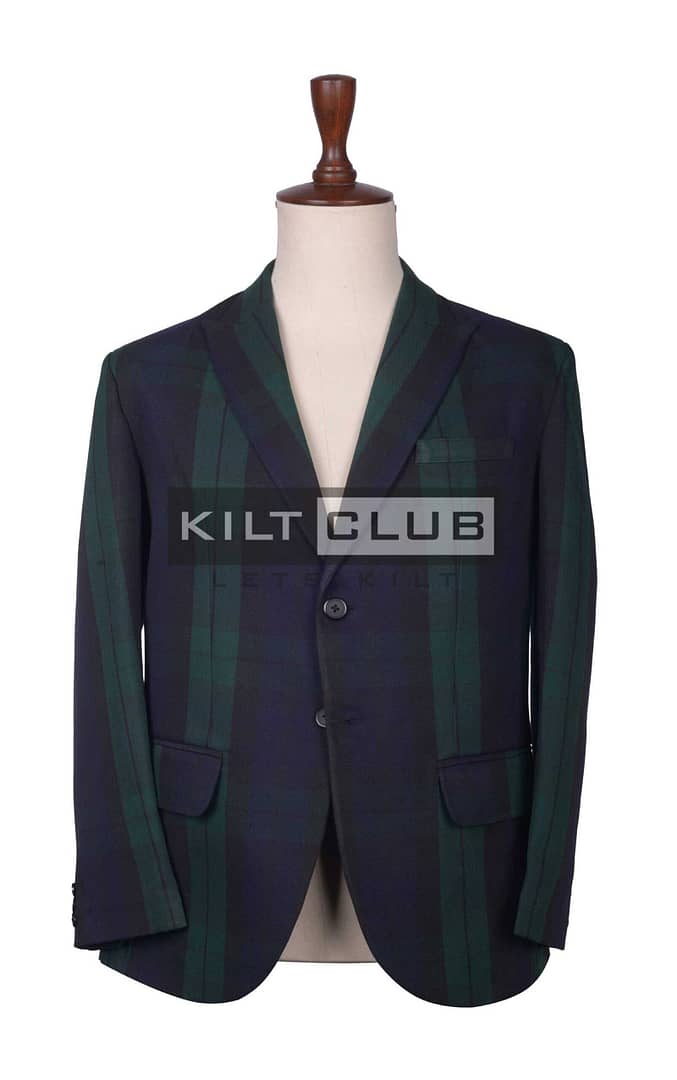 Black Watch Tartan Blazer Jacket