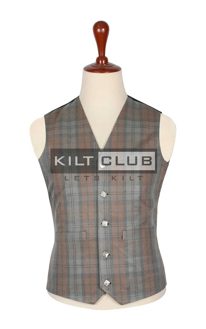 Black Watch Weathered Tartan Argyll Vest
