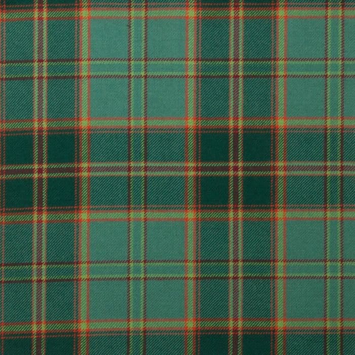 All Ireland Green Irish Tartan Fabric