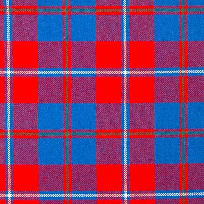 Galloway Red Modern Tartan Fabric