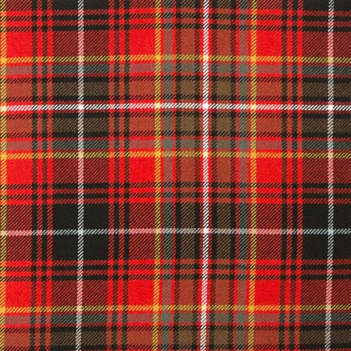Innes Red Weathered Tartan Fabric