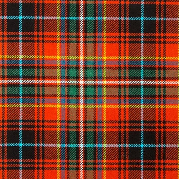 MacInnes Red Ancient Tartan Fabric
