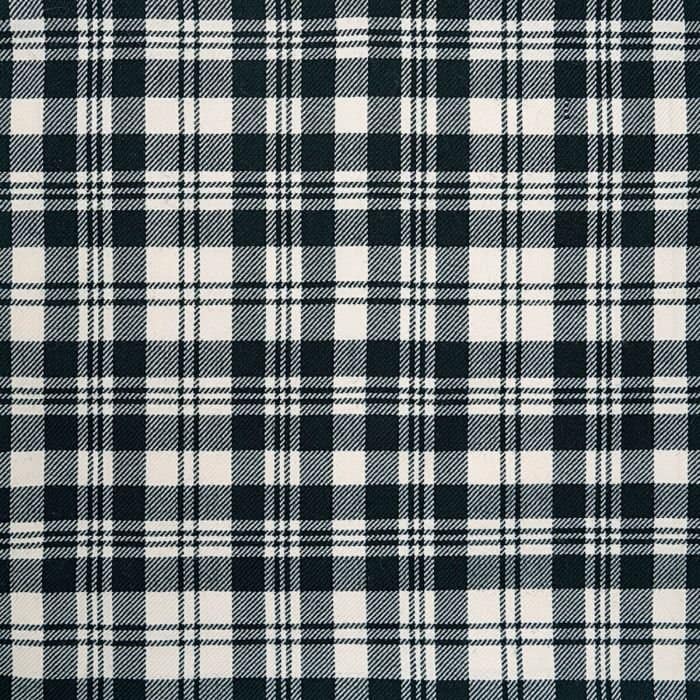 Scott Black And White Modern Tartan Fabric