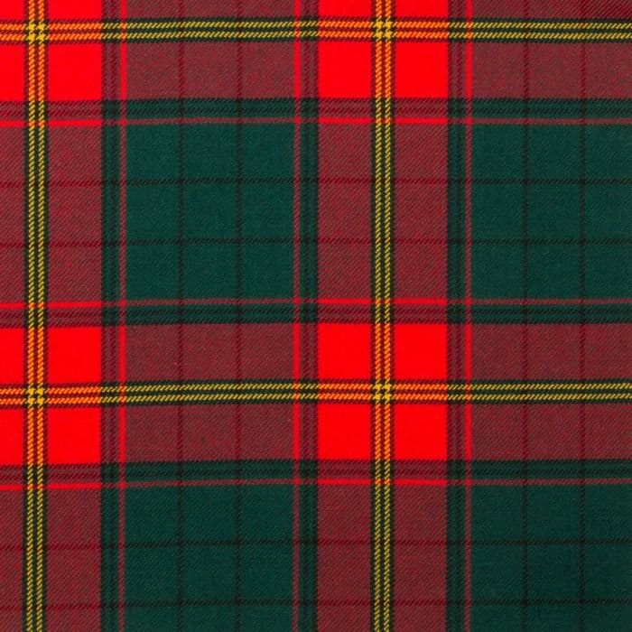 Ulster Red Irish Tartan Fabric