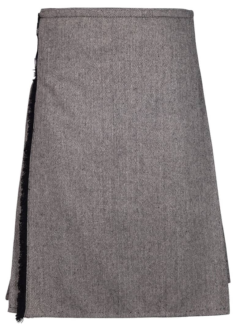 Gray Tweed Kilt Scottish Outfit