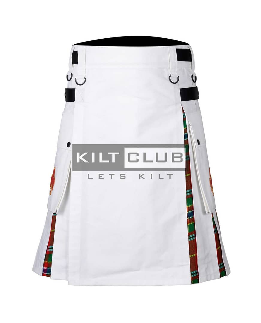 White Cotton - Munro Tartan Hybrid Kilt