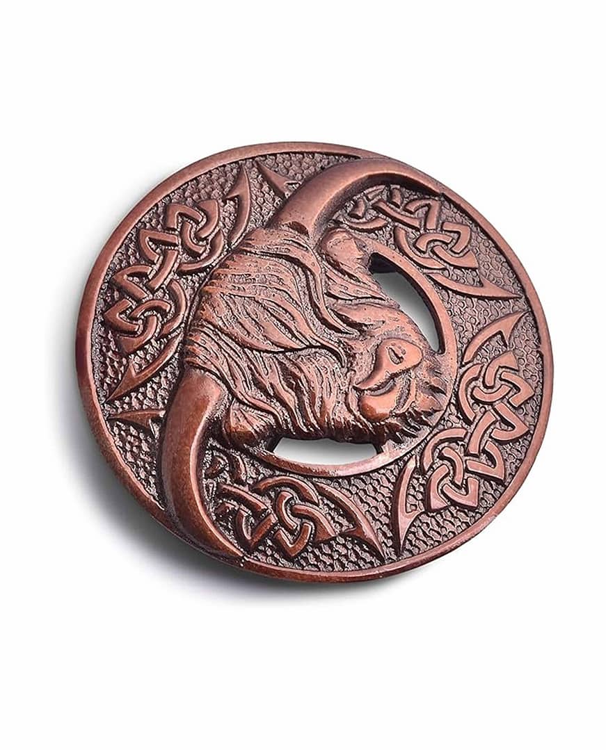 Scottish Antique Pin Cow Bronze