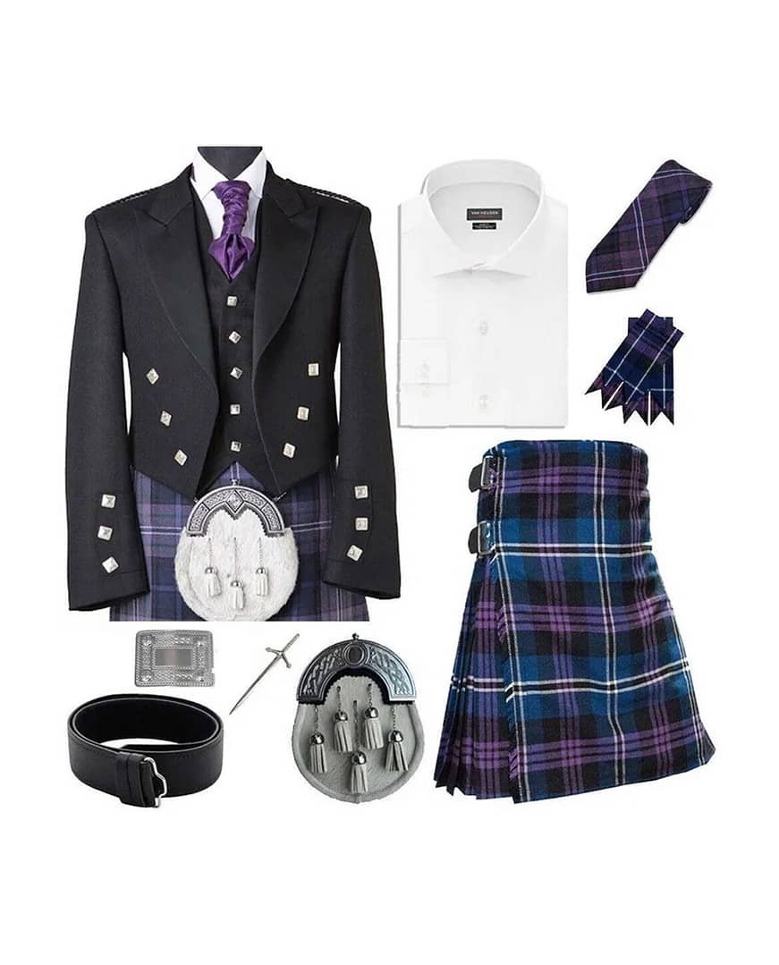 Prince Charlie Traditional 8 Yard Kilt Outfit