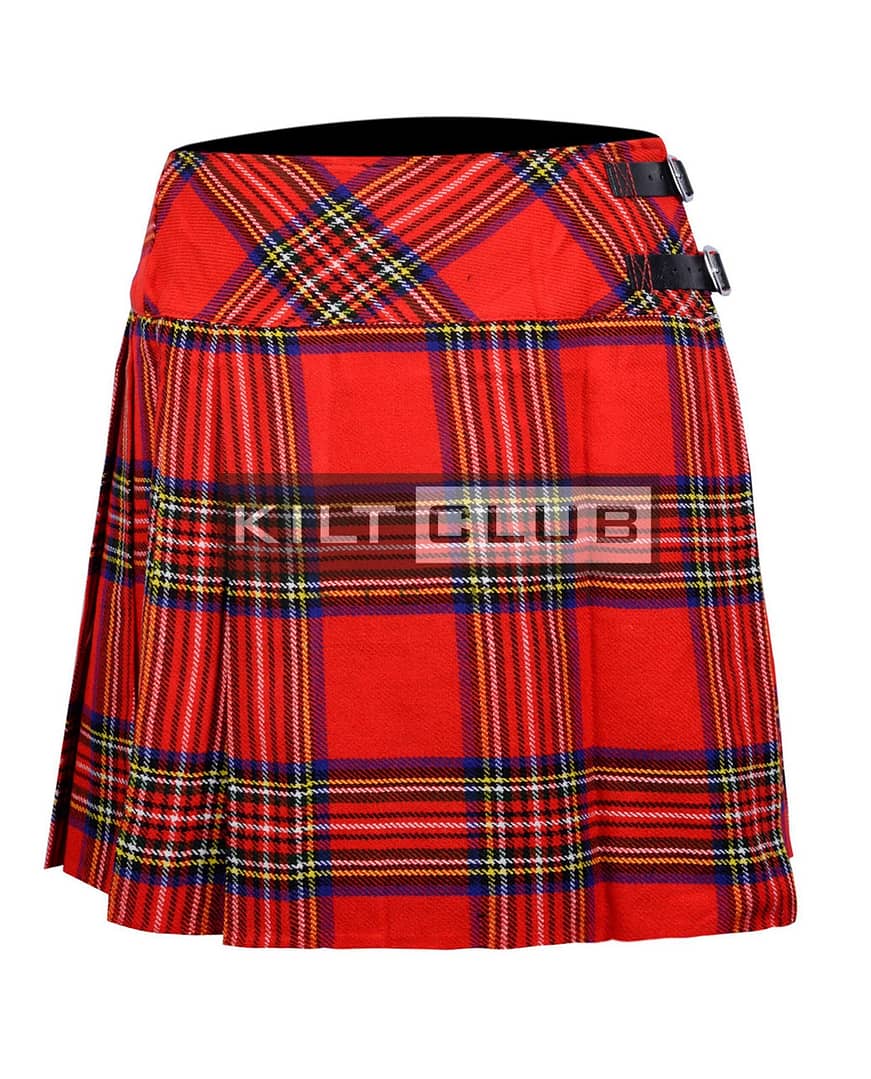 Royal Stewart Tartan Women Knee Length Skirt